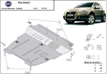 Stalowa płyta pod silnik Fiat Sedici (2005-2014)