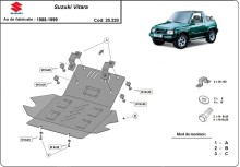Stalowa płyta pod silnik Suzuki Vitara (1988-1999)