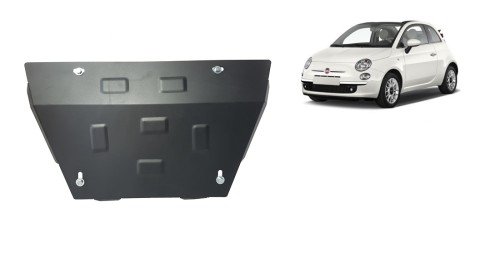 Stalowa płyta pod silnik Fiat 500 S (2007-2026)