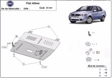 Stalowa płyta pod silnik Fiat Albea (2002-2012)