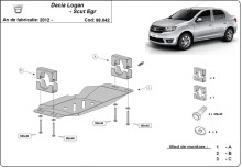 Stalowa płyta pod EGR System Start-Stop Dacia Logan 2 (2012-2020)