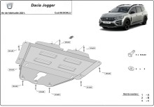 Aluminiowa płyta pod silnik Dacia Jogger (2021-2026)
