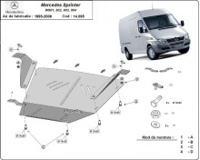 Stalowa płyta pod silnik Mercedes Sprinter (1995-2006)