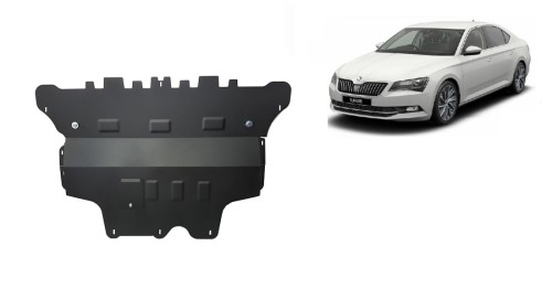 Stalowa płyta pod silnik Skoda Superb - automatyczna skrzynia biegów (2015-2024)