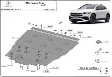 Stalowa płyta pod silnik Mercedes GLA H247 (2018-2026)