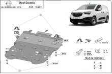 Stalowa płyta pod silnik Opel Combo C (2018-2026)