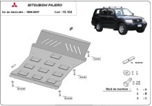 Stalowa płyta pod silnik Mitsubishi Pajero 3 (V60, V70) Vers 2.0 (1999-2007)