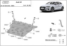 Stalowa płyta pod silnik Audi A3 (2020-2026)