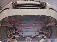 Stalowa płyta pod skrzynię biegów Audi A4 B9 (2016-2026)