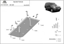 Stalowa płyta pod zbiornik paliwa Hyundai Terracan (2001-2007)