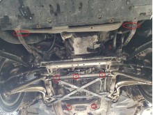 Stalowa płyta pod silnik Audi A4 B8, diesel (2008-2014)