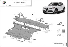 Stalowa płyta pod silnik Alfa Romeo Stelvio (2016-2026)