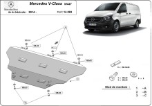 Stalowa płyta pod silnik Mercedes V-Classe W447, 4x2, 1.6 D (2014-2026)