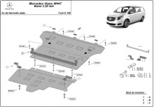 Stalowa płyta pod silnik Mercedes Viano W447, 2.2 D, 4x4 (2020-2026)