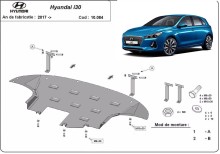 Stalowa płyta pod silnik Hyundai I30 (2017-2026)