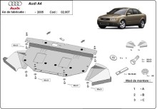Stalowa płyta pod silnik Audi A4 B6 (2000-2005)