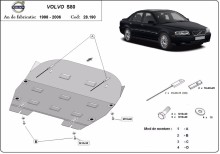 Stalowa płyta pod silnik Volvo S80 (1998-2006)