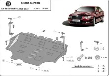 Stalowa płyta pod silnik Skoda Superb (2008-2015)