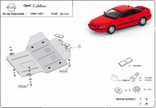 Stalowa płyta pod silnik Opel Calibra (1990-1997)