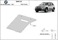 Stalowa płyta pod skrzynię biegów BMW X5 (2007-2013)