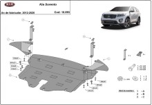 Stalowa płyta pod silnik Kia Sorento (2012-2020)