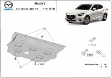 Stalowa płyta pod silnik Mazda 2 (2014-2026)