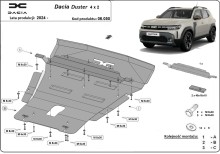 Stalowa płyta pod silnik Dacia Duster - 4x2 (2024-2026)