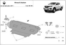 Stalowa płyta pod chłodnicę Renault Alaskan (2017-2026)
