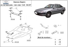 Stalowa płyta pod silnik Daewoo Espero (1991-1999)