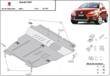 Stalowa płyta pod silnik Suzuki SX 4 (2006-2013)
