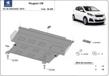 Stalowa płyta pod silnik Peugeot 108 (2014-2021)