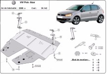 Stalowa płyta pod silnik VW Polo (2009-2017)