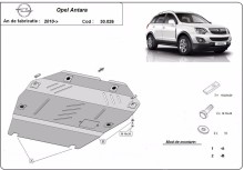 Stalowa płyta pod silnik Opel Antara (2010-2015)