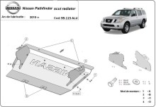 Aluminiowa płyta pod chłodnicę Nissan Pathfinder (2010-2026)