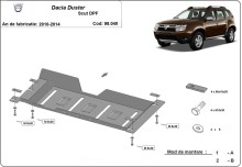 Stalowa płyta pod DPF Dacia Duster (2010-2013)