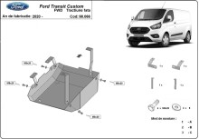 Stalowa płyta pod AdBlue Ford Transit Custom (2020-2023)