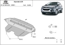 Stalowa płyta pod silnik Hyundai IX35 (2009-2015)